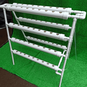 NFT Hydroponics System with 72 Holes Kits,Vertical Hydroponic Growing Systems PVC Tube Plant Vegetable