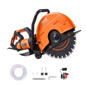 VEVOR Electric Concrete Saw, 16 In, 3200 W 15 A Motor Circular Saw Cutter With Max. 6 In Adjustable Cutting Depth, Wet Disk Saw Cutter Includes W (Option: Default)